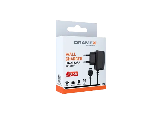 Dramex J13K / D880 - E1205 0.6A 1 m Kablolu Şarj Adaptörü resmi