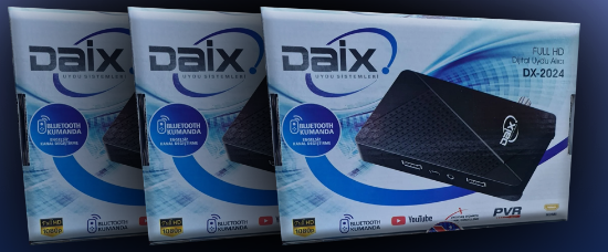 Daix DX-2024 Full HD Wi-Fi Uydu Alıcı — Hızlı Kurulum, Yüksek Görüntü Kalitesi resmi