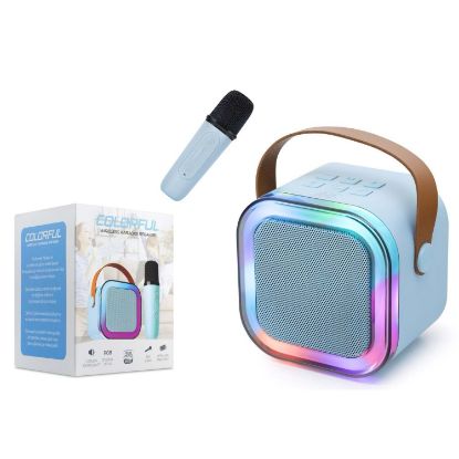 Subzero WR-187 Karaoke Hoparlör + Mikrofon — Bluetooth, RGB Işıklı, USB/TF/AUX Destekli resmi