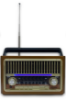 KTF-1655 Nostaljik Radyo / Bluetooth Hoparlör — USB / TF / FM & El Fenerli Tasarım resmi