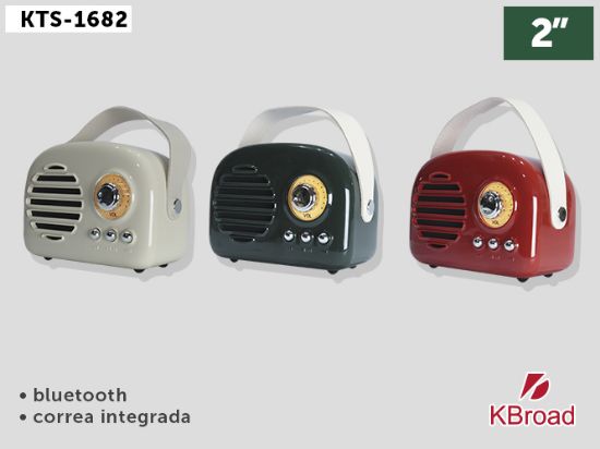 Retro KTS1682 Mini Nostaljik Radyo — FM / Bluetooth / USB Destekli resmi