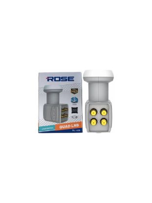 Rose RO-400 / RL-400 Dörtlü (Quad) LNB — 0,1 dB Gürültü, 4K Uyumlu resmi