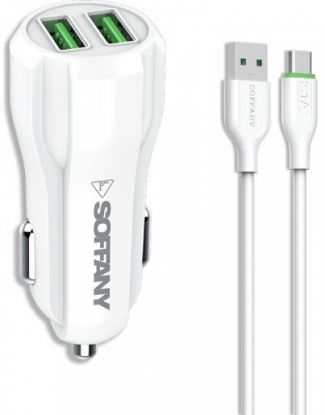 Soffany 2.4A Araç Şarj Cihazı — Çift USB Çıkışlı resmi