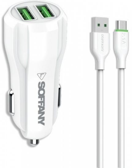 Soffany 2.4A Araç Şarj Cihazı — Çift USB Çıkışlı resmi
