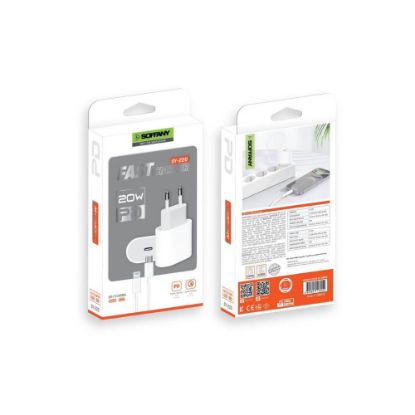 Soffany SY-220 20W PD Apple Hızlı Şarj Cihazı — Type-C Adaptör resmi