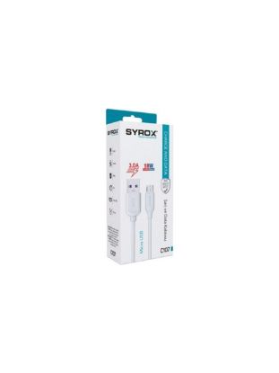 Syrox C107 Mikro-USB Kablosu — 3A / 18W Hızlı Şarj & Data resmi