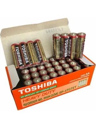 Toshiba AA Kalem Pil — Uzun Ömürlü Alkalin Güç (40'lı Paket) resmi