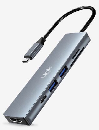 Premium 6 in 1 USB-C HUB ve Kart Okuyucu (LPA-A197) resmi