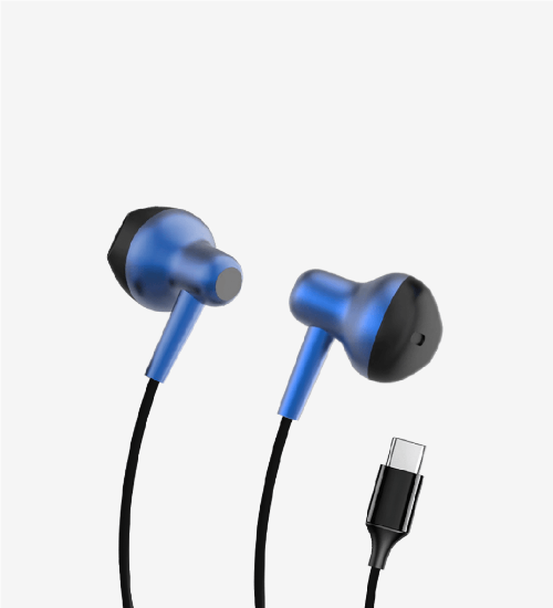 Premium Metal Süper Bas Silikonlu Kulak İçi Type-C Kablolu Kulaklık (LPH-H678) resmi